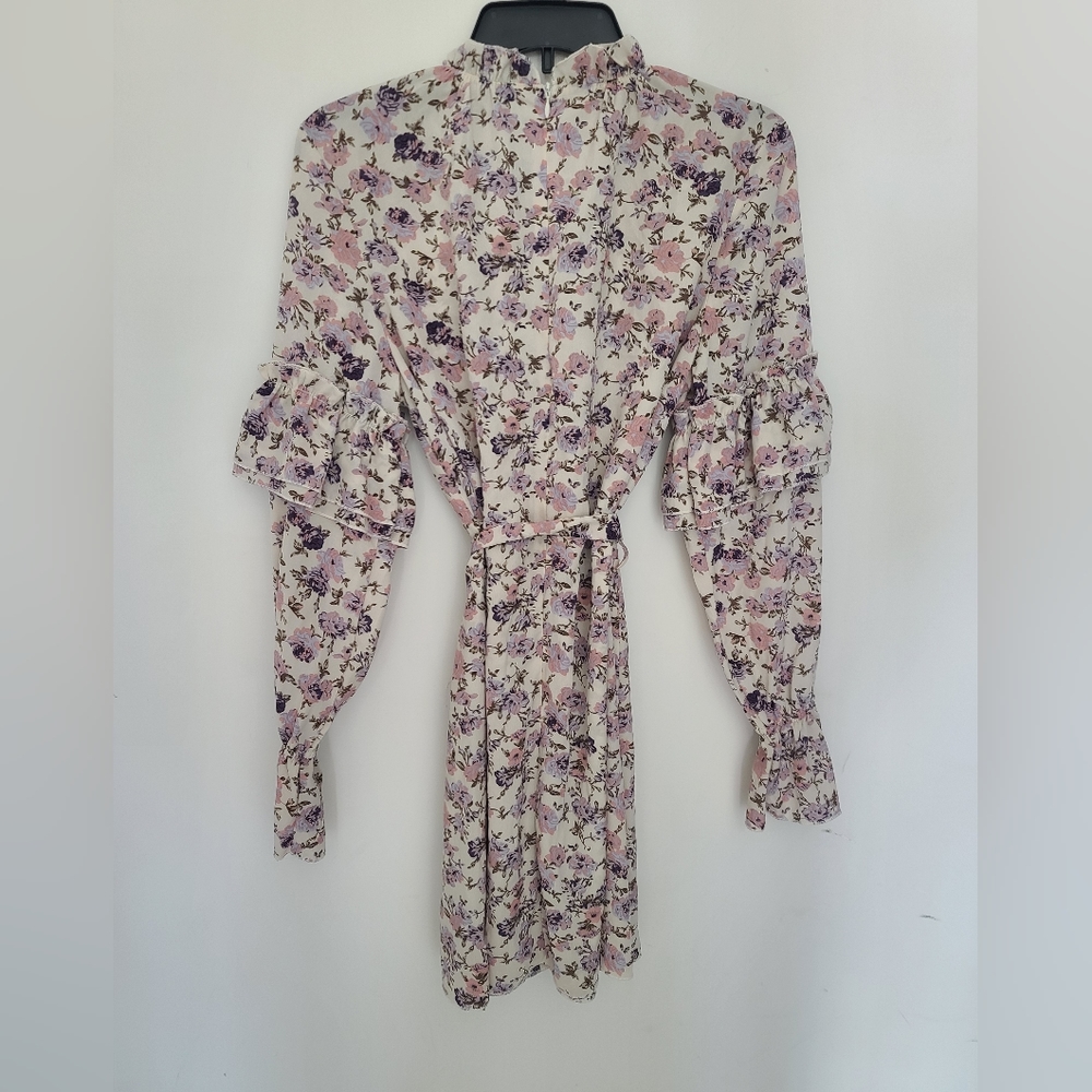 Nasty Gal Collection Floral Mini Dress Size 8 - Picture 3 of 8